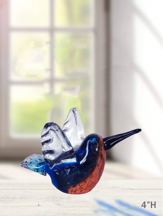 Handmade Glass Hummingbird